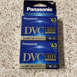 Panasonic DVC 63min Camcorder Video Cassette NEW